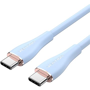 Vention USB-C 2.0 Silicone Durable 5A Cable 1.5m Light Blue Silicone Type (TAWSG)
