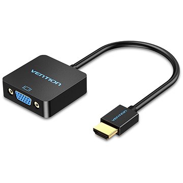 Vention HDMI to VGA Converter with Female Micro USB and Audio Port 0.15m Black (42161)