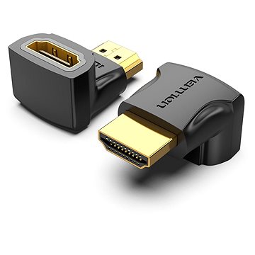 Vention HDMI 90 Degree Male to Female Adapter Black 2 Pack (AIOB0-2)
