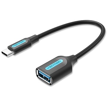 Vention USB-C 3.2 Gen 1 (M) to USB-A (F) OTG Cable 0.15M Black PVC Type (CCVBB)