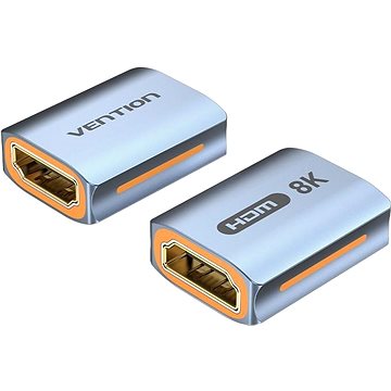 Vention HDMI 2.1 Female to Female 8K Adapter Gray Aluminum Alloy Type (AIUH0)