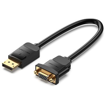 Vention DP Male to VGA Female HD Cable 0.15m Black (HBSBB)