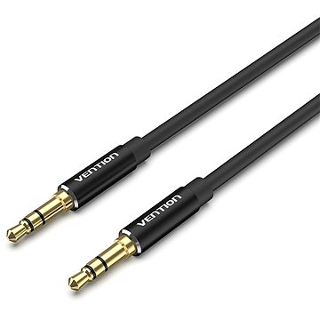 Vention 3.5mm Male to Male Audio Cable 0.5m Black Aluminum Alloy Type (BAXBD)