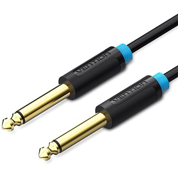 Vention 6.3mm Jack Male to Male Audio Cable 0.5m Black (BAABD)