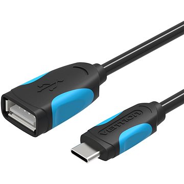 Vention Type-C (USB-C) -> USB 3.0 OTG Cable 0.1m Black (VAS-A51-B010)