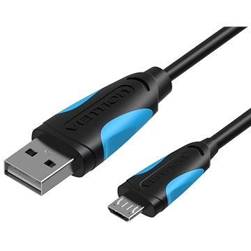 Vention USB2.0 -> microUSB Cable 1.5m Black (VAS-A04-B150-N)