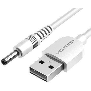 Vention USB to DC 3.5mm Charging Cable White 0.5m (CEXWD)