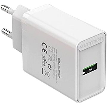 Vention 1-port USB Wall Quick Charger (18W) White (FABW0-EU)