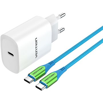 Vention & Alza Charging Kit (20W USB-C + Type-C PD Cable 1m) Collaboration Type (ZFDW0-100)