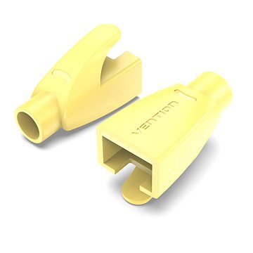 Vention RJ45 Strain Relief Boots Yellow PVC Type 100 Pack (IODY0-100)
