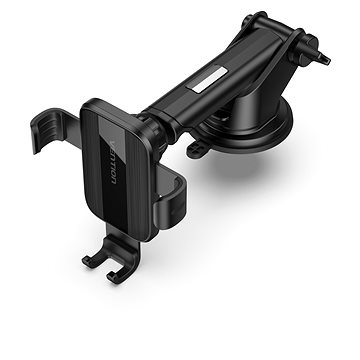 Vention Auto-Clamping Car Phone Mount With Suction Cup Black Square Type (KCOB0)