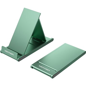 Vention Portable 3-Angle Cell Phone Stand Holder for Desk Green Aluminium Alloy Type (KCXG0)