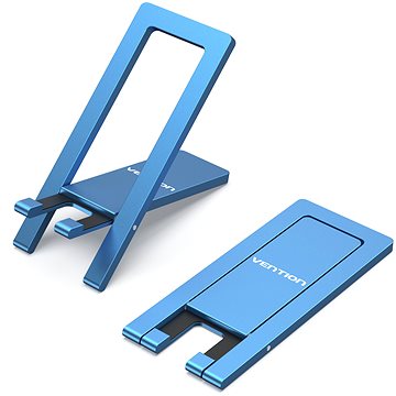 Vention Portable Cell Phone Stand Holder for Desk Blue Aluminium Alloy Type (KCYL0)