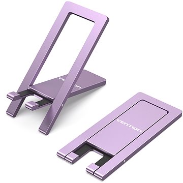 Vention Portable Cell Phone Stand Holder for Desk Purple Aluminium Alloy Type (KCYV0)