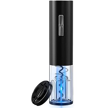Verk Automatický elektrický otvírák na víno USB, černý, 07089 (36356)