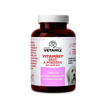 Vetamix vitamíny srst a pokožka pro malé psy 10 × 100g (8594044510691)