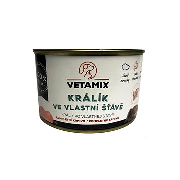 Vetamix Králík ve vlastní šťávě 12 × 400g (9237547232095)