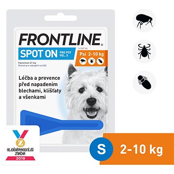 Frontline spot-on pro psy S (2 - 10 kg) 1 × 0,67 ml (6830233)