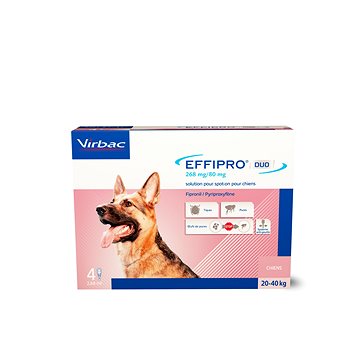 Effipro DUO L spot on pro psy 20-40 kg , 4 pipety (3597133076028)
