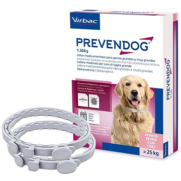 Prevendog 1,304 g medikovaný obojek pro psy 25 kg 2 ks (3597133085662)