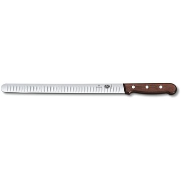 Victorinox nůž kuchyňský na lososa vroubkované ostří 30cm s dřevěnou rukojetí (5.4120.30)