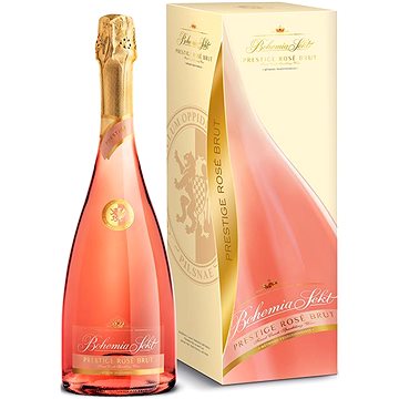 BOHEMIA SEKT Prestige Rosé Brut jakostní šumivé víno růžové 0,75l 12,5% GB (8594000941606)