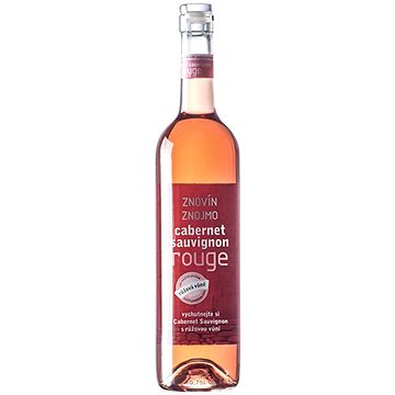 ZNOVÍN Cabernet Sauvignon Rosé výběr z hroznů 0,75l (8595011435306)