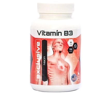 Vitamín B3 Niacin 10 mg, 750 tablet (23754)
