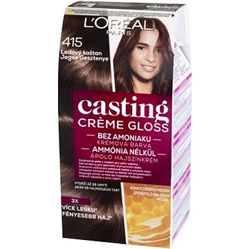 L'ORÉAL CASTING Creme Gloss 415 Ledový kaštan (3600521334775)