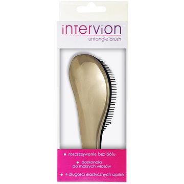 INTER-VION Metalický kartáč na vlasy Untangle (5902704159570)