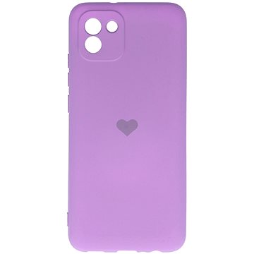 Vennus Valentýnské pouzdro Heart pro Samsung Galaxy A03 - fialové (TT4439)