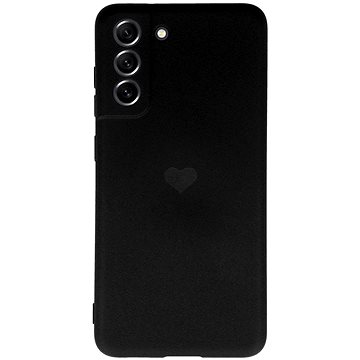 Vennus Valentýnské pouzdro Heart pro Samsung Galaxy S21 FE - černé (TT4448)