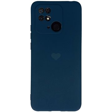 Vennus Valentýnské pouzdro Heart pro Xiaomi Redmi 10C - tmavě modré (TT4457)