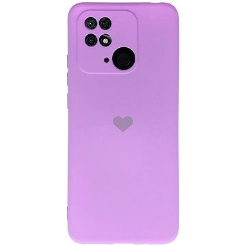 Vennus Valentýnské pouzdro Heart pro Xiaomi Redmi 10C - fialové (TT4458)
