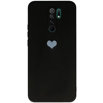 Vennus Valentýnské pouzdro Heart pro Xiaomi Redmi 9 - černé (TT4459)