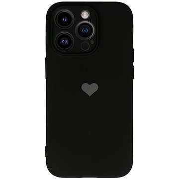 Vennus Valentýnské pouzdro Heart pro iPhone 13 Pro Max - černé (TT4422)