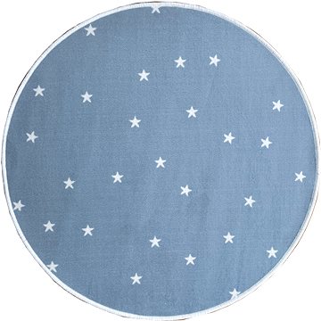 Dětský koberec Hvězdička modrá kruh (VOPI572nad)