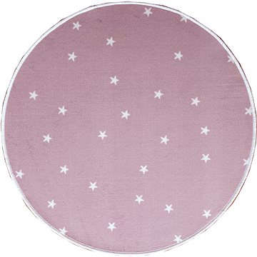 Dětský koberec Hvězdička růžová kruh (VOPI591nad)