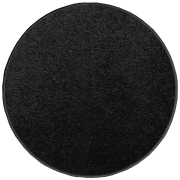 Kusový koberec Eton černý kruh (VOPI869nad)