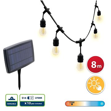 VELAMP LED solární světelný řetěz PS070S (PS070S)
