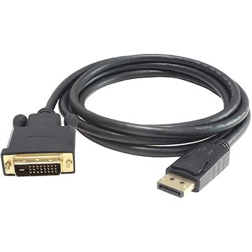 PremiumCord DisplayPort - DVI-D propojovací, stíněný, 1m (kportadk02-01)
