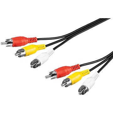 PremiumCord Kabel 3x CINCH-3x CINCH M/M 2m (kjackcmm3-2)