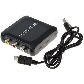 PremiumCord převodník HDMI na kompozitní signál a stereo zvuk (khcon-16)
