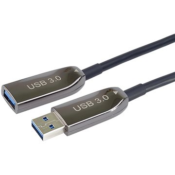 PremiumCord USB 3.0 prodlužovací optický AOC kabel A/Male - A/Female 15m (ku3opt15)