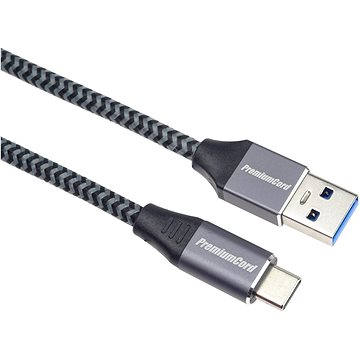 PremiumCord kabel USB-C - USB 3.0 A (USB 3.2 generation 1, 3A, 5Gbit/s) 0,5m (ku31cs05)