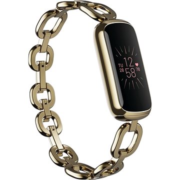 Fitbit Luxe Special Edition Gorjana Jewellery Band - Soft Gold/Peony (FB422GLPK)