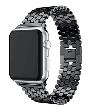Drakero Kovový řemínek Luxary pro Apple Watch 42mm / 44mm / 45mm / Ultra 49mm černý (10159-42)
