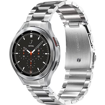 Drakero Kovový řemínek stříbrný pro Samsung Galaxy Watch 4 a 5 (44/45/46 mm) (10239)
