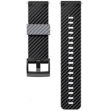 Drakero Silikonový řemínek černý/šedý 24mm Quick Release (10092-02)