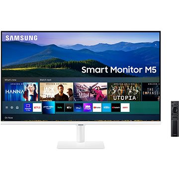 32" Samsung Smart Monitor M5 Bílá (LS32AM501NUXEN)